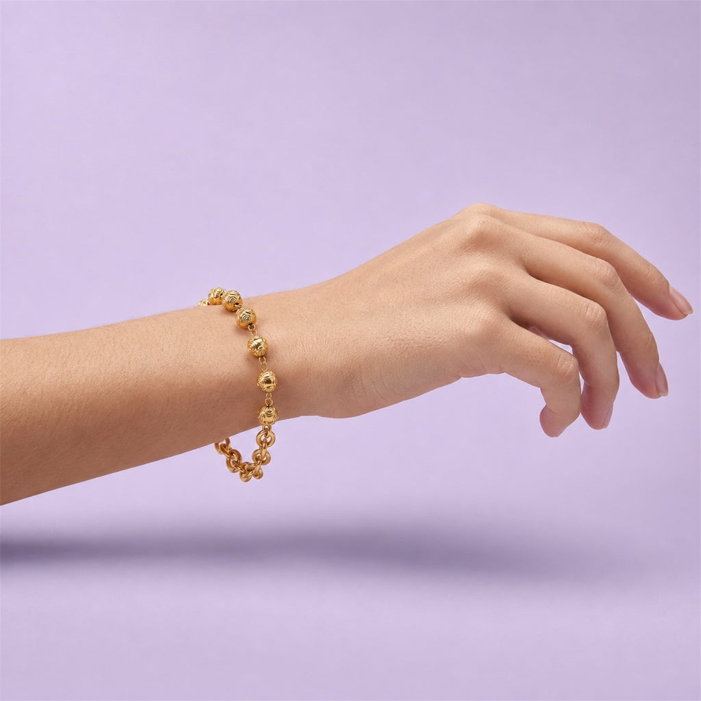 Fleur de Rose Armband - 14K Vergoldet