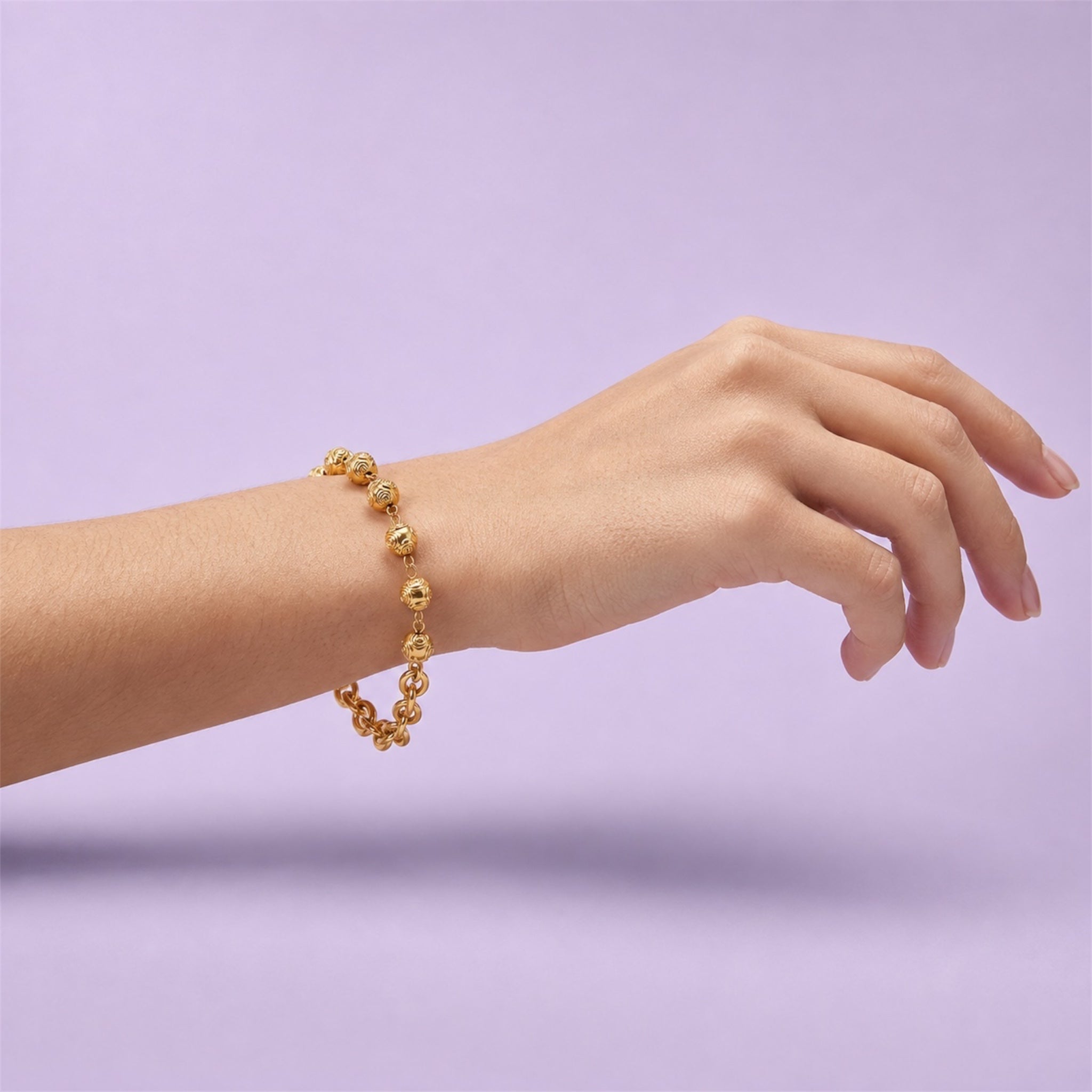 Fleur de Rose Armband - 14K Vergoldet