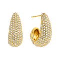 Pavé Glow Ohrstecker – 14K vergoldet