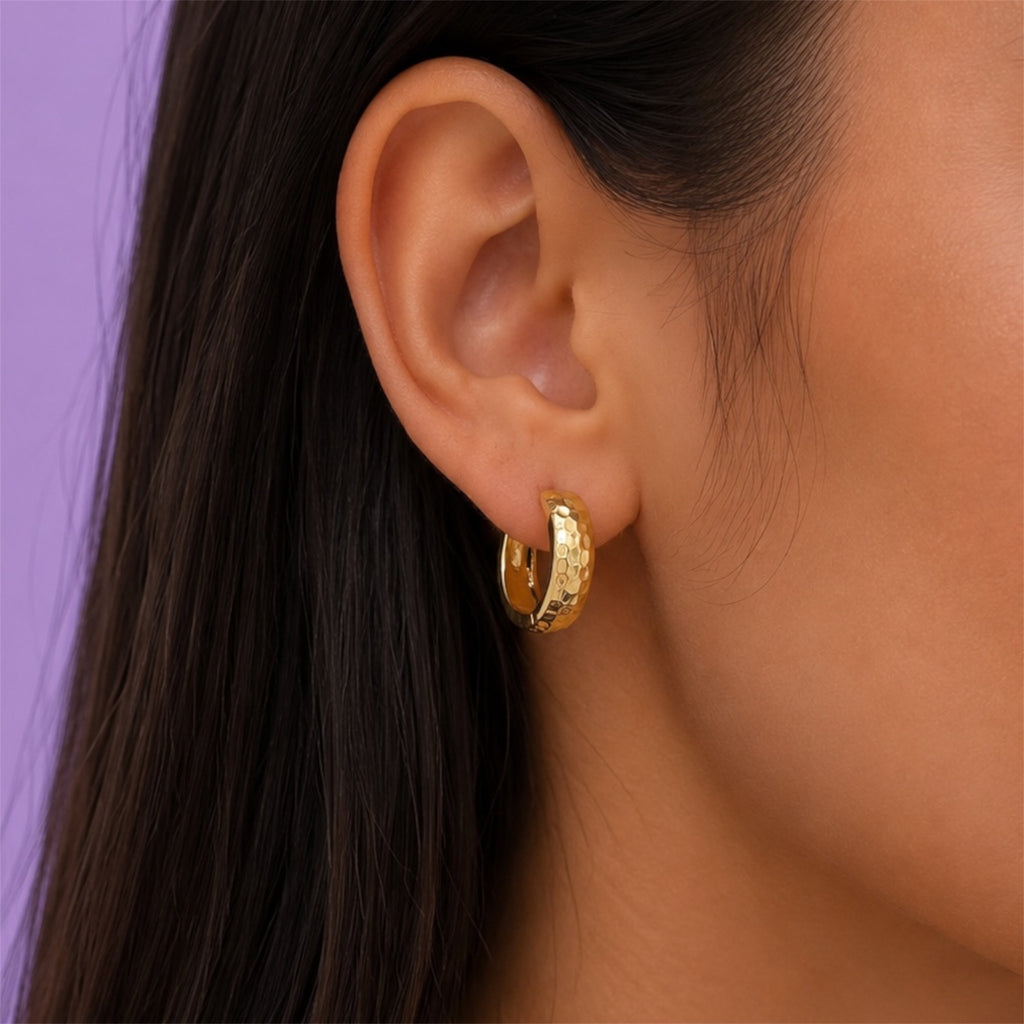 Luna Bold Ohrring 18K vergoldet