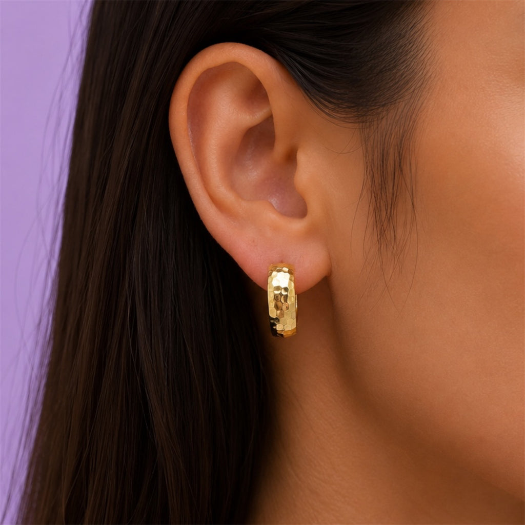 Luna Bold Ohrring 18K vergoldet