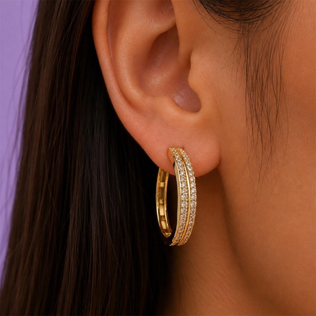 Luna Luxe Ohrringe 18K vergoldet