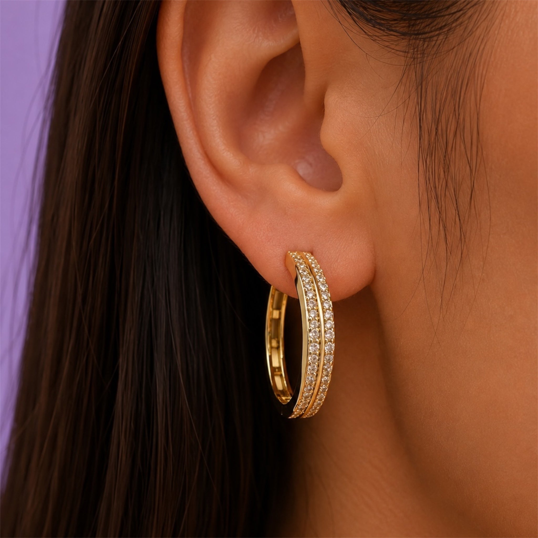 Luna Luxe Ohrringe 18K vergoldet