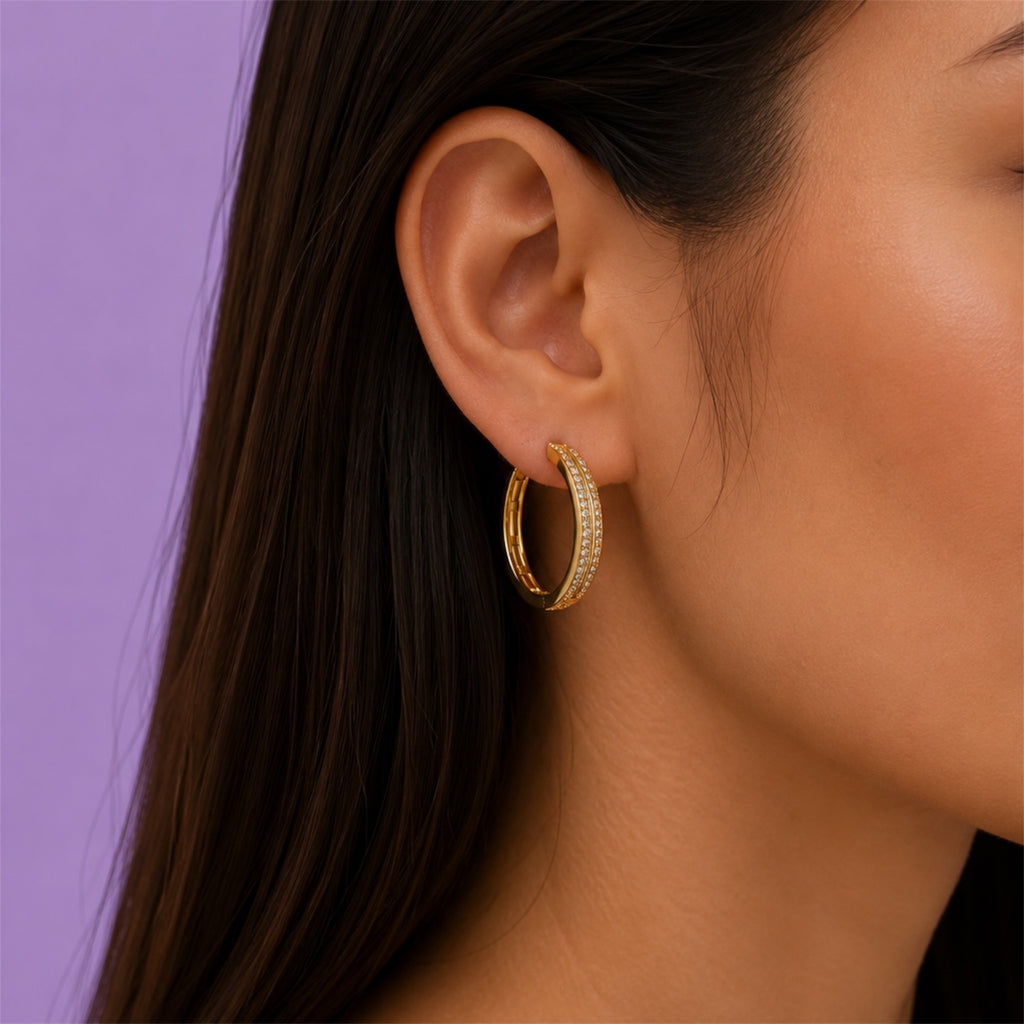 Luna Luxe Ohrringe 18K vergoldet