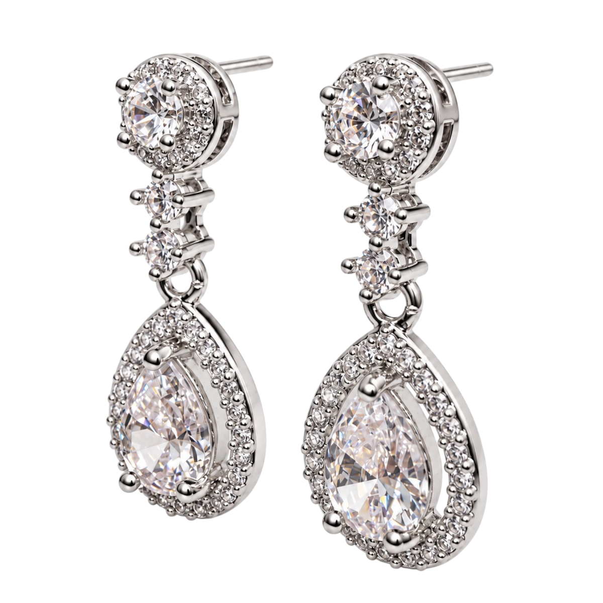 Celestia Crystal Drop Ohrringe - 14K vergoldet