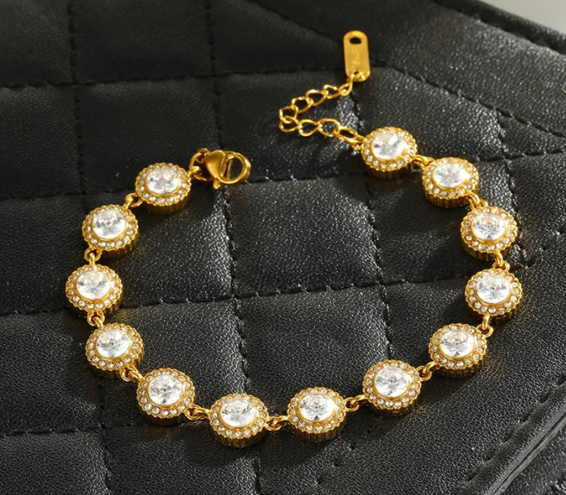 Crystal Glow Armband 18K Vergoldet