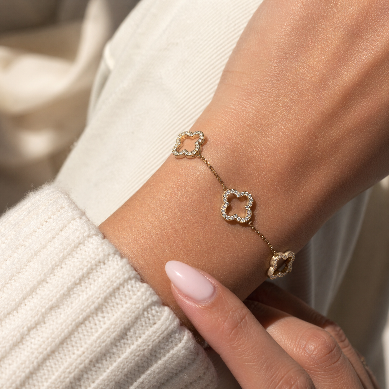Lucky Leaf 14K vergoldet