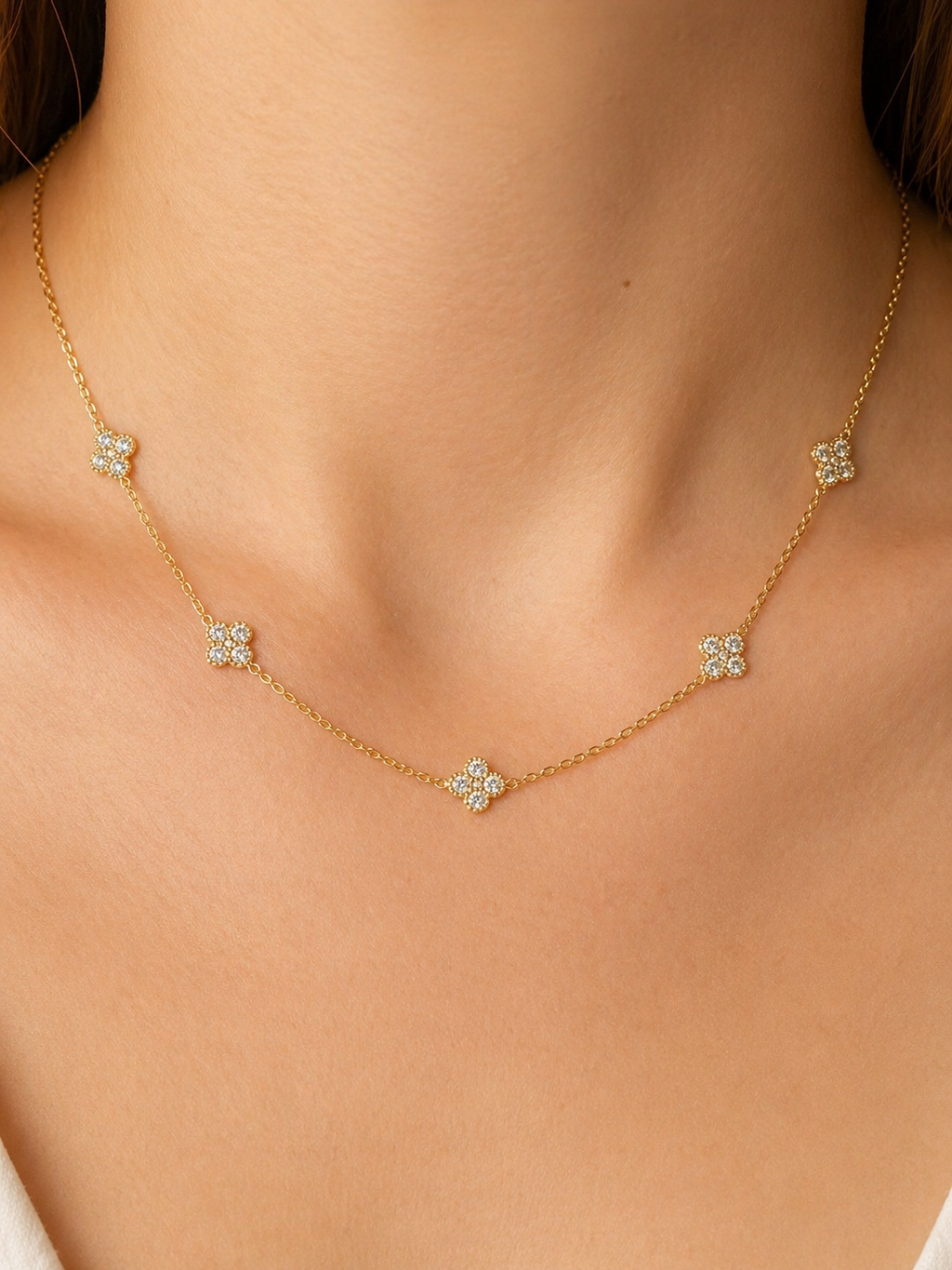 Royal Queen Necklace 14K vergoldet