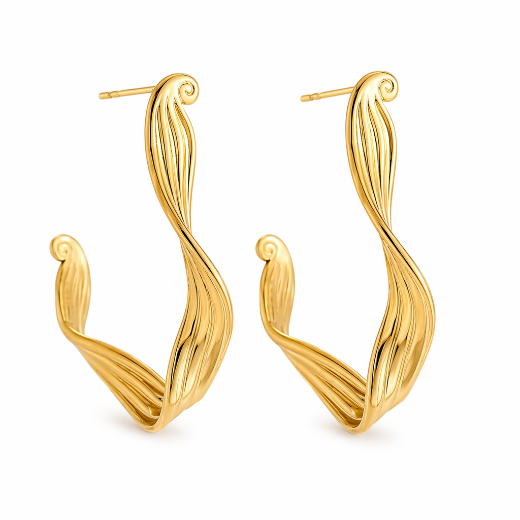 Golden Flow Curve 14K vergoldet