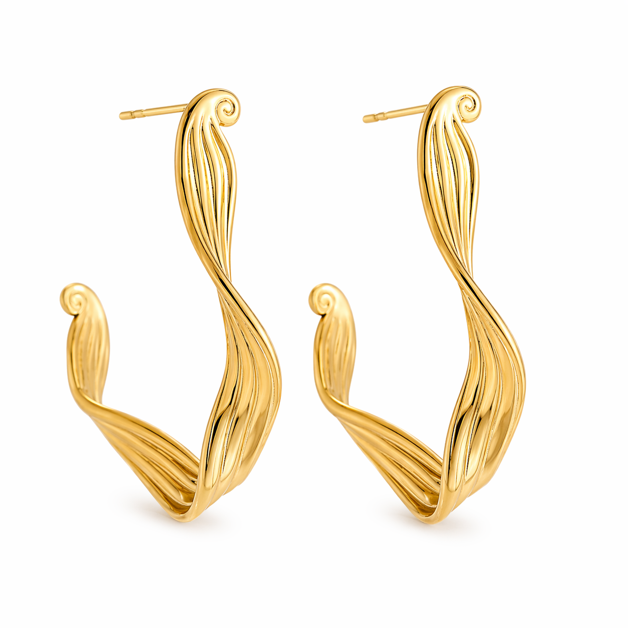 Golden Flow Curve 14K vergoldet