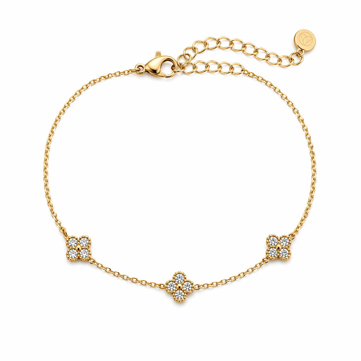 Crystal Bloom 14K vergoldet