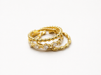 Golden Trinity Ring 14K vergoldet