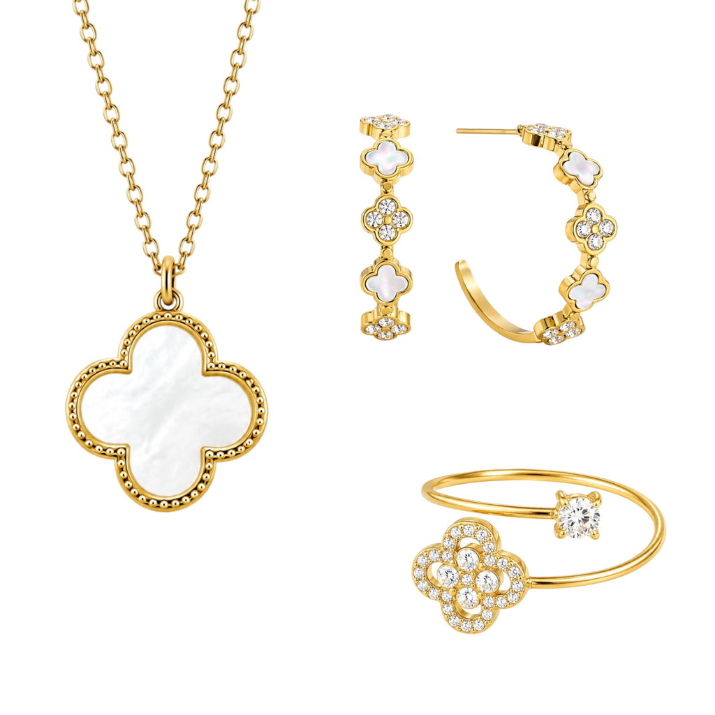 Pave Luxe Set 14K Gold Plated