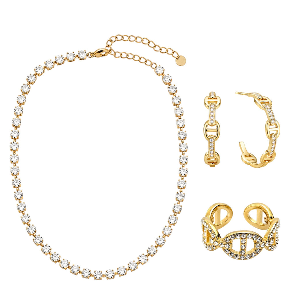 Alessia Set 14K vergoldet