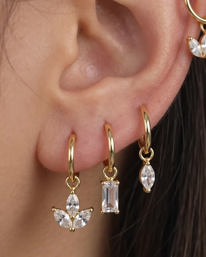Diamond Leaf 14K Vergoldet
